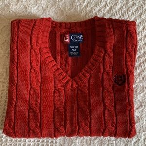Chaps Red Sweater Vest